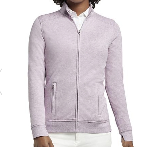 Peter Millar Crown Comfort Interlock Full-Zip Golf Jacket Lilac Women's Medium - Picture 7 of 10